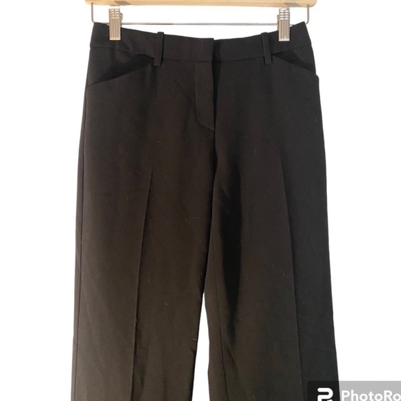 THEORY BLACK TROUSER PANTS BUSINESS PROFESSIONAL SIZE 4 - Picture 2 of 5